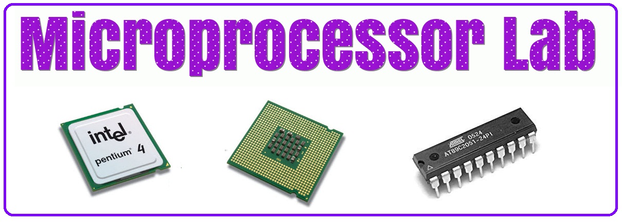 Microprocessor Lab manual