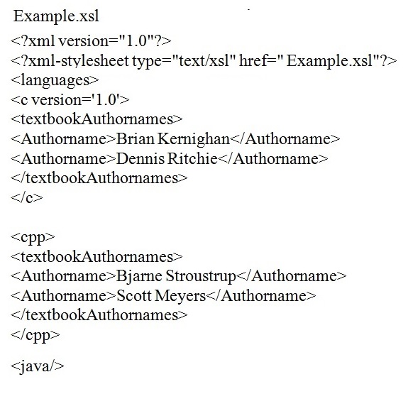 XSLT (eXtensible Stylesheet Language Transformations)